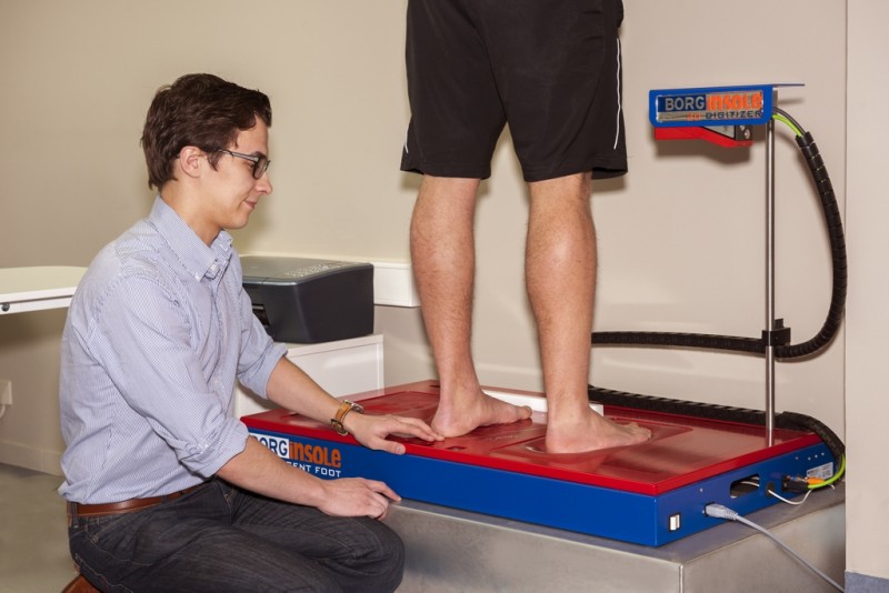 podoloog met digitizer